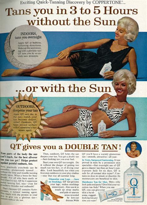 Ad Coppertone S Qt Quick Tanning Lotion With Shapely Tanned