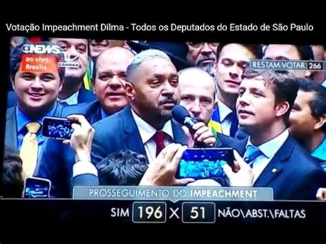 Completo Todos os Deputados do Estado de São Paulo Votação