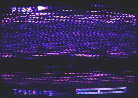 An Image Of A Tv Screen With Purple And Red Lights On It S Side