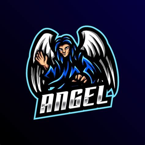 Premium Vector Angel Mascot Logo Esport Gaming