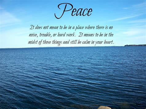 Quote About Peace Inspiration