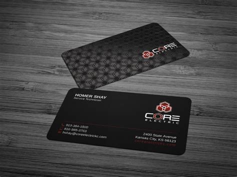 business card  stationary  electrical contractor  coreelectri