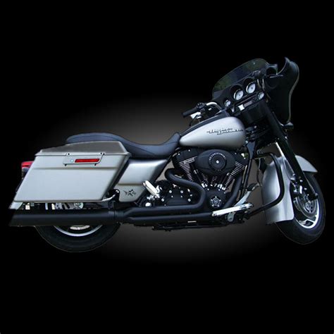 Dandd 502n 31 Fat Cat 2 Into 1 Black For 1995 2008 Harley Touring
