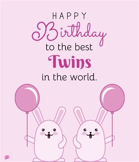 Birthday Wishes For Twins Messages