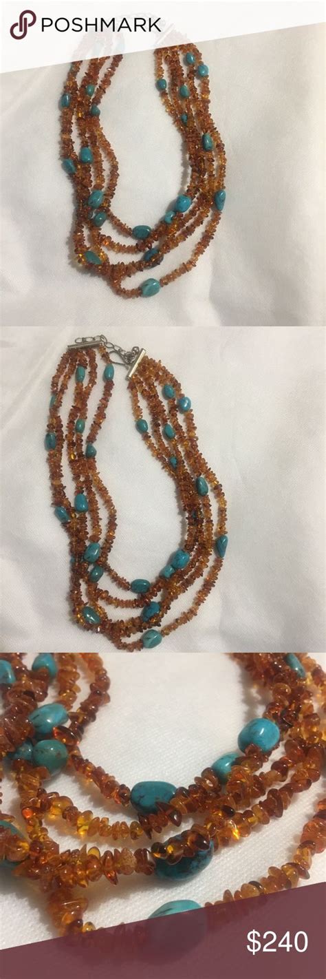Jay King Amber Turquoise Necklace Turquoise Necklace Jewelry King