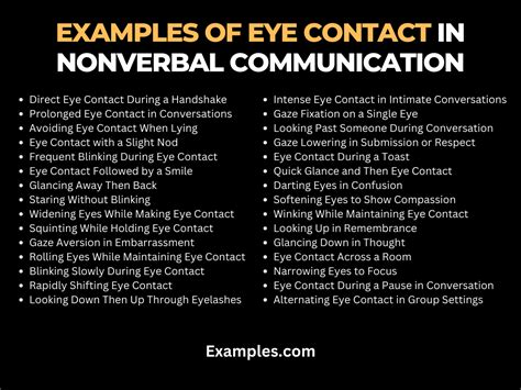 Eye Contact In Nonverbal Communication 29 Examples Tips