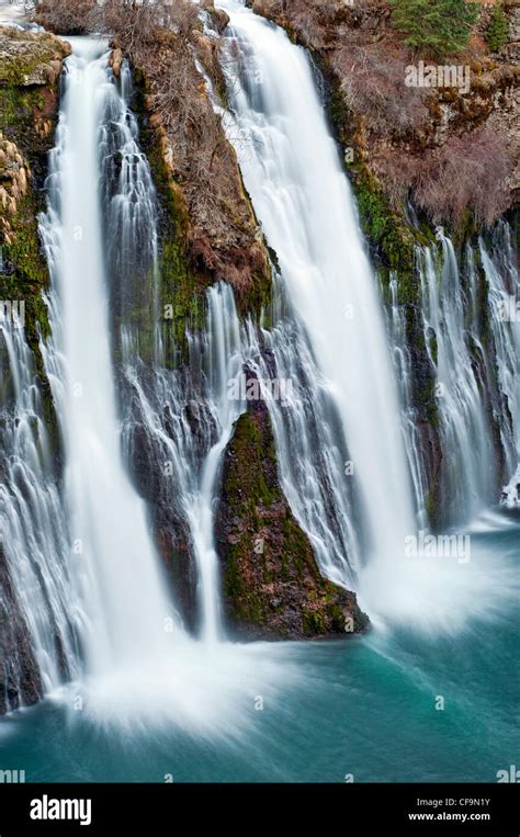 Burney Falls One Of The Most Beautiful Waterfalls In California Stock