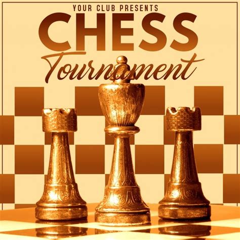 Chess Tournamentchess Gaming Posters Contest Poster Poster Template