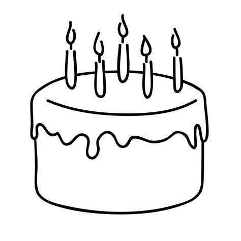 How to draw a birthday cake easy step by step drawing. Birthday Cake Drawing Cartoon at GetDrawings | Free download