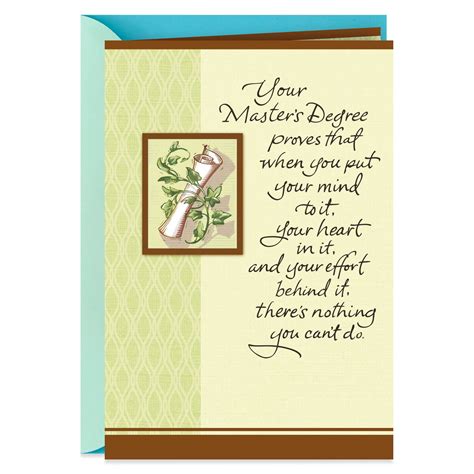 Something Exceptional Masters Degree Graduation Card Greeting Cards