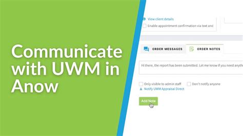 Communicate With Uwm In Your Anow Account Youtube