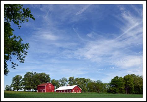 Red Barns Near Gull Lake Michigan I Photographed This Mos Flickr