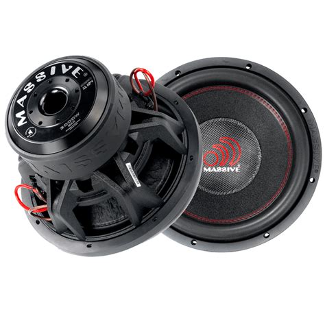 Massive Audio Summoxl124 12 1500 Watts Rms Dual 4 Ohm Subwoofer