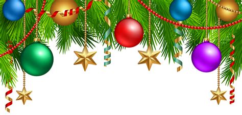 Green grass, png transparent background. Christmas Deco Branches with Ornaments PNG Clip Art ...