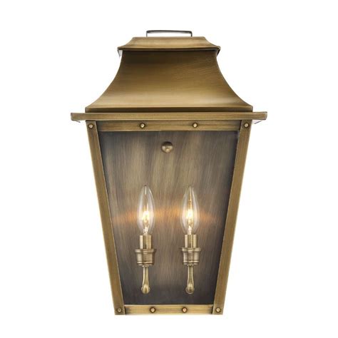 Acclaim Lighting Coventry Collection 60w 2 Light Aged Brass Outdoor