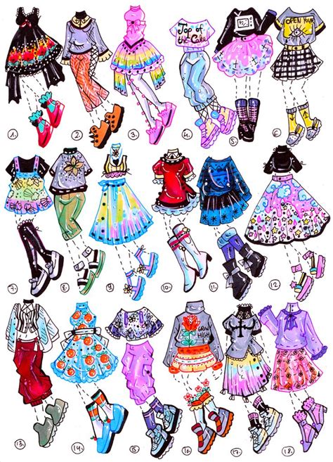Closed Outfits By Guppie Vibes On Deviantart Fashion Design Drawings