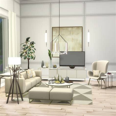 Caine Living Simsational Designs In 2020 Sims 4 Cc Furniture Living