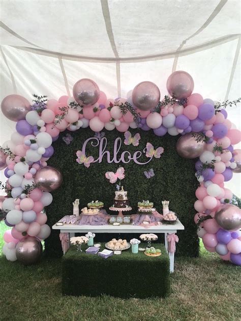 Butterfly theme baby shower ideas, invitations and party decorations. Enchanted Fairy Forest First Birthday Party | Kara's Party ...
