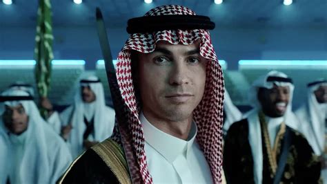 Cristiano Ronaldo Dons A Sword And Traditional Saudi Dress In New Video