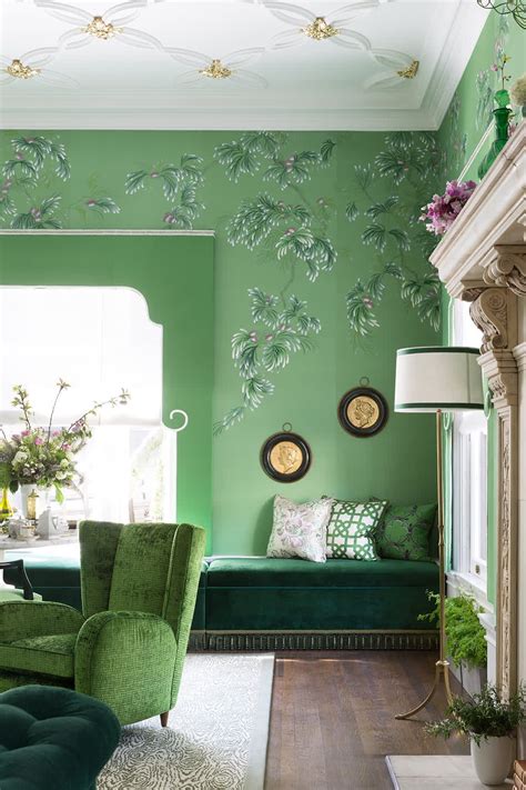 22 Emerald Green Wallpaper Living Room References
