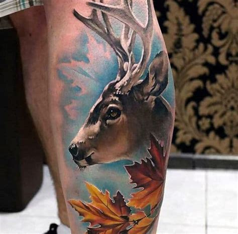 90 Deer Tattoos For Men Manly Outdoor Designs