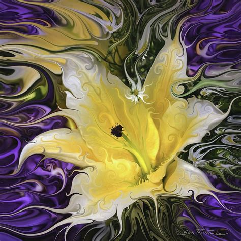 Lily Arts Thai Style Digital Art By Sippapas Thienmee Fine Art America