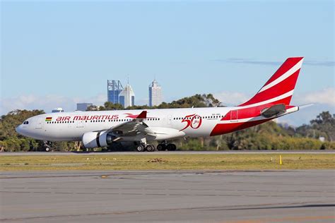 Perth Airport Spotters Blog Air Mauritius A330 202 3b Nbl 50 Years