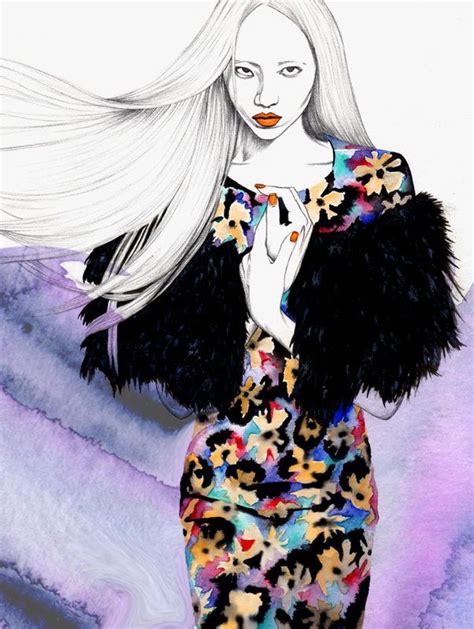 Fashionillustration Fashionisart Akane Nakamura Fashion Illustration Watercolor Fashion Art