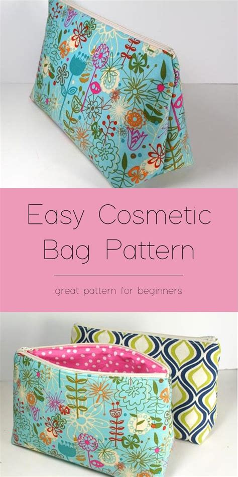 Free Printable Cosmetic Bag Pattern Printable Templates
