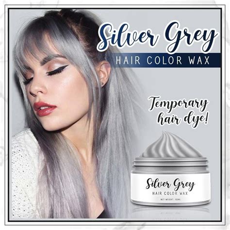 Silver Grey Hair Color Wax Amazingbun