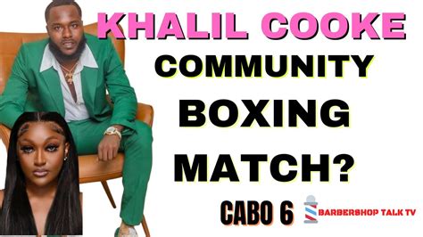 KHALIL COOKE CABO 6 A LEGAL BOXING MATCH WITH THE COMMUNITY