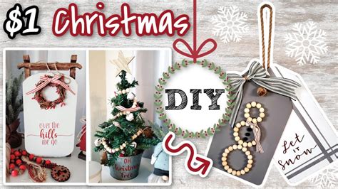Diy Dollar Tree Rustic Christmas Decor Ideas High End Farmhouse