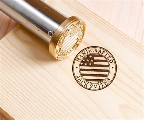 Custom Branding Iron For Woodworkers Wood Burning Stamp With Heater