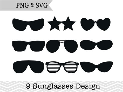 9 Sunglasses Svg Sunglasses Clipart Png Sunglasses Svg Cut File For Cricut Sunglasses Svg