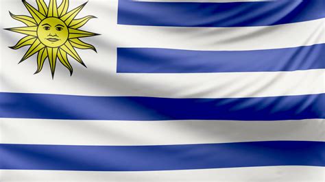 República oriental del uruguay), is a country in the southeastern region of south america. Realistic beautiful Uruguay flag 4k Motion Background - Storyblocks