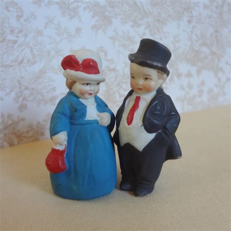 Antique Hertwig Miniature German Bisque Boy With Top Hat And Etsy
