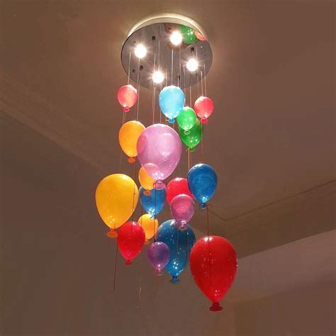Modern Personalized Multicolour Glass Balloon Pendant Light For