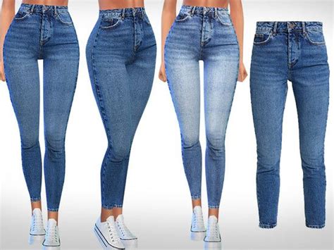 Skinny Fit Cara Jeans Full Realistic Texture Design By Saliwa Found In
