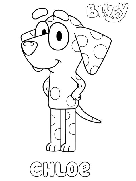 Bluey Cartoon Coloring Page Coloring Page Blog