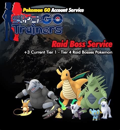 Raid Boss Service Pokemon Go Account Service