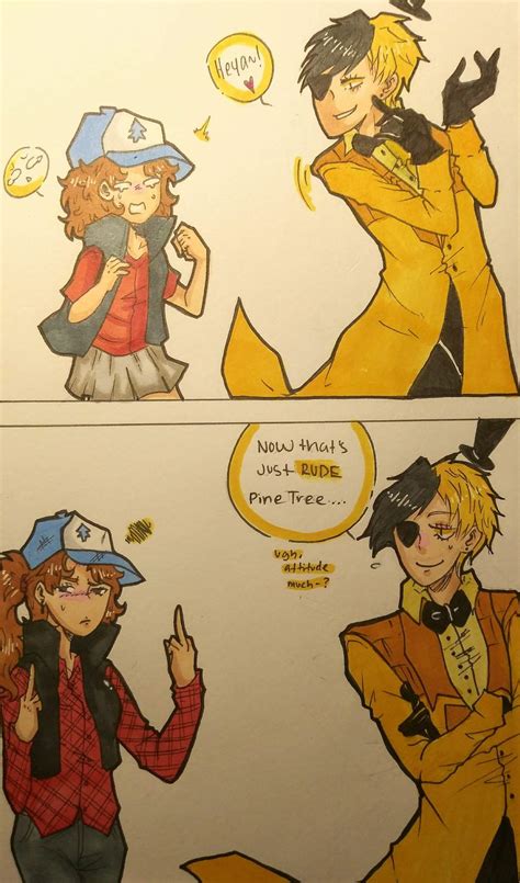 A character of this show ( bill cipher ). Gravity Falls Bill X Dipper Comic - Gamers Smart