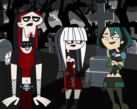 Total Drama Goths Goth Cartoon Girl Cartoon Gothic Characters