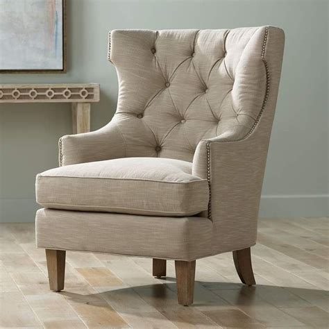 Also set sale alerts and shop exclusive offers only on shopstyle. Reese Studio Oatmeal High-Back Accent Chair - #8G308 ...