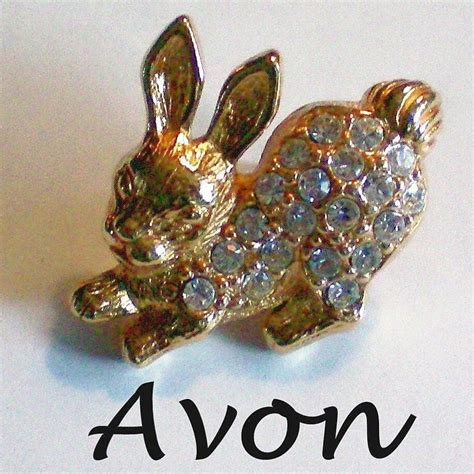 Avon Easter Bunny Lapel Pin From Manorsfinest On Ruby Lane