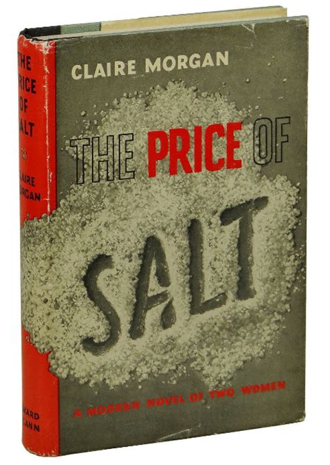 The Price Of Salt By Clair Morgan Aka Patricia Highsmith Claire Morgan Material World Patti