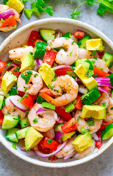 Step by step instructions on how to make shrimp ceviche at home. Shrimp Ceviche | Low-Carb Shrimp Recipes | POPSUGAR Fitness Photo 2