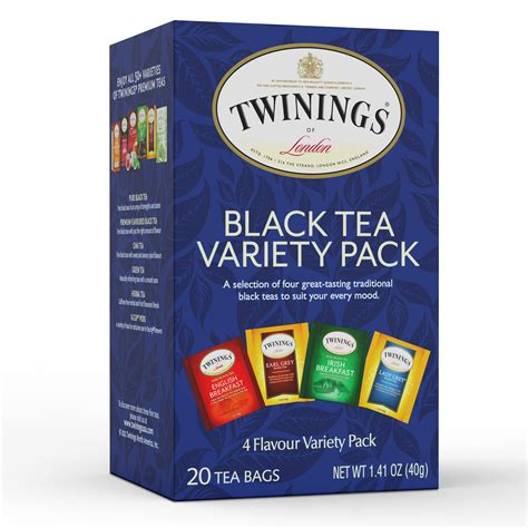 Buy Twinings Tea Black Tea Sampler Variety Pack With Four Flavors Earl Grey Tea English