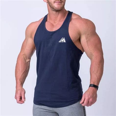 Summer Newest Brand Mens Curved Hem Solid Color Gyms Stringers Vest Bodybuilding Clothing