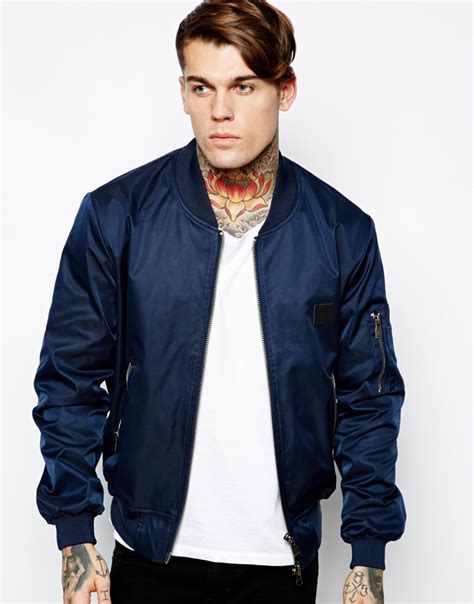 Maybe you would like to learn more about one of these? ELEVEN PARIS Bomber Jacket in Navy (Blue) for Men - Lyst