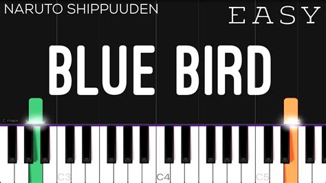 Blue Bird Naruto Shippuden Easy Piano Tutorial Acordes Chordify